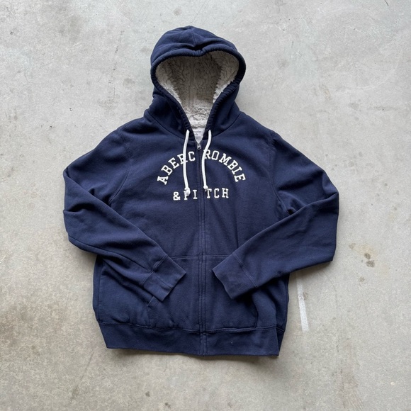 Wool lined Abercrombie & Fitch Vintage Hoodie - Picture 1 of 4